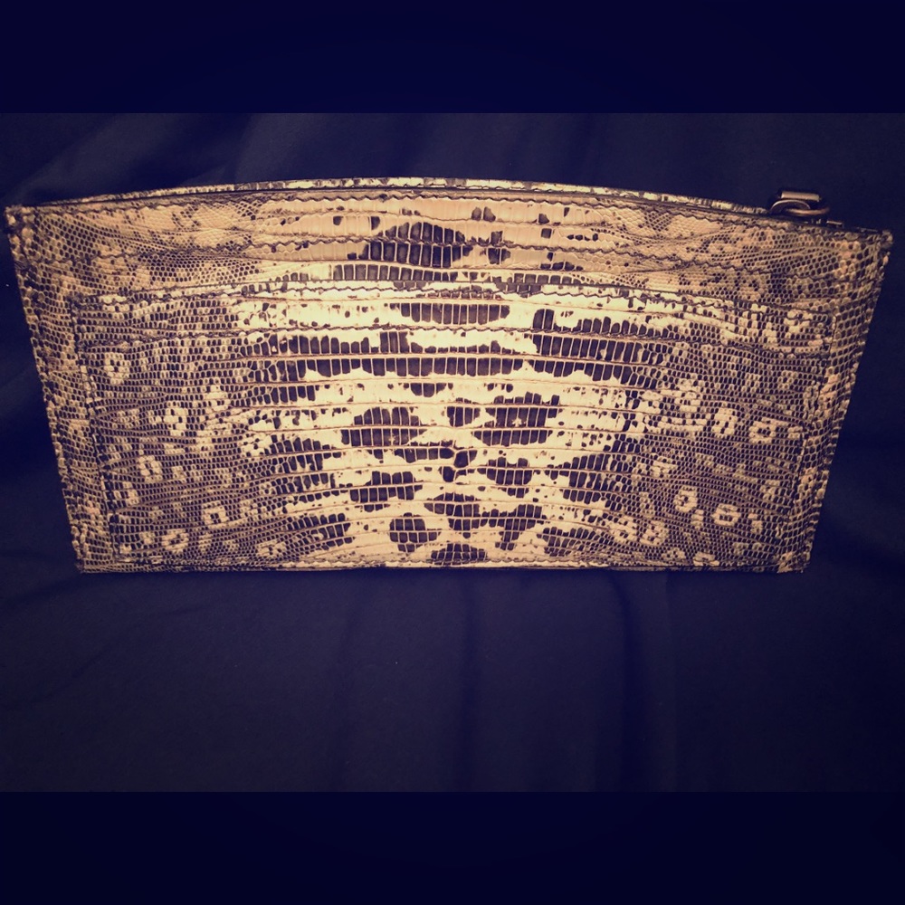 Reed Krakoff snakeskin clutch excellent condition